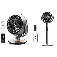 Dreo Smart Fans for Bedroom with Remote Control (DR-HAF004S) Pedestal Fan with Remote (PolyFan 513S)