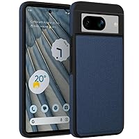 X-level Google Pixel 8 Case, Strudy Carbon Fiber Phone Cover Bumper Shockproof Protective Phone Case for Google Pixel 8 (Blue)