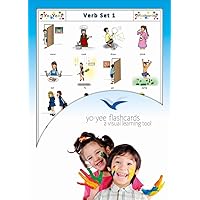 Verb Flash Cards and Action Words - Set 1 - English Vocabulary Flashcards for Preschoolers, Toddlers and Kids