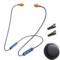 Ear Plugs Bluetooth Headphones for Work, Neckband Wireless Earbuds, Noise Reduction in-Ear Earphones with Mic and Controls, Waterproof Earbuds with 20 Hours Battery, for Industrial Safety