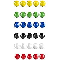 Marble Games, 30 Pcs Marbles Bulk, Multifunction Marbles, Use for Crafts, Arts, Science and Math, Multiple Colors Clever Treatment