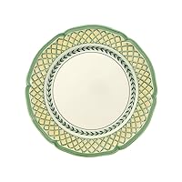 French Garden Orange Dinner Plate, 10.25 in, White/Multicolored