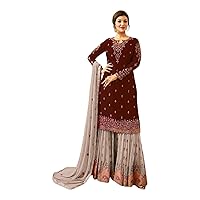 Ready to Wear Indian Pakistani Wedding Wear Palazzo Style Salwar Suit for Women (Fiona)
