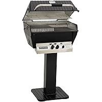 Broilmaster P3-XFN Premium Natural Gas Grill On Black Patio Post