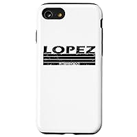 iPhone SE (2020) / 7 / 8 Lopez Surname Limited Edition Retro Vintage Style Sunset Case