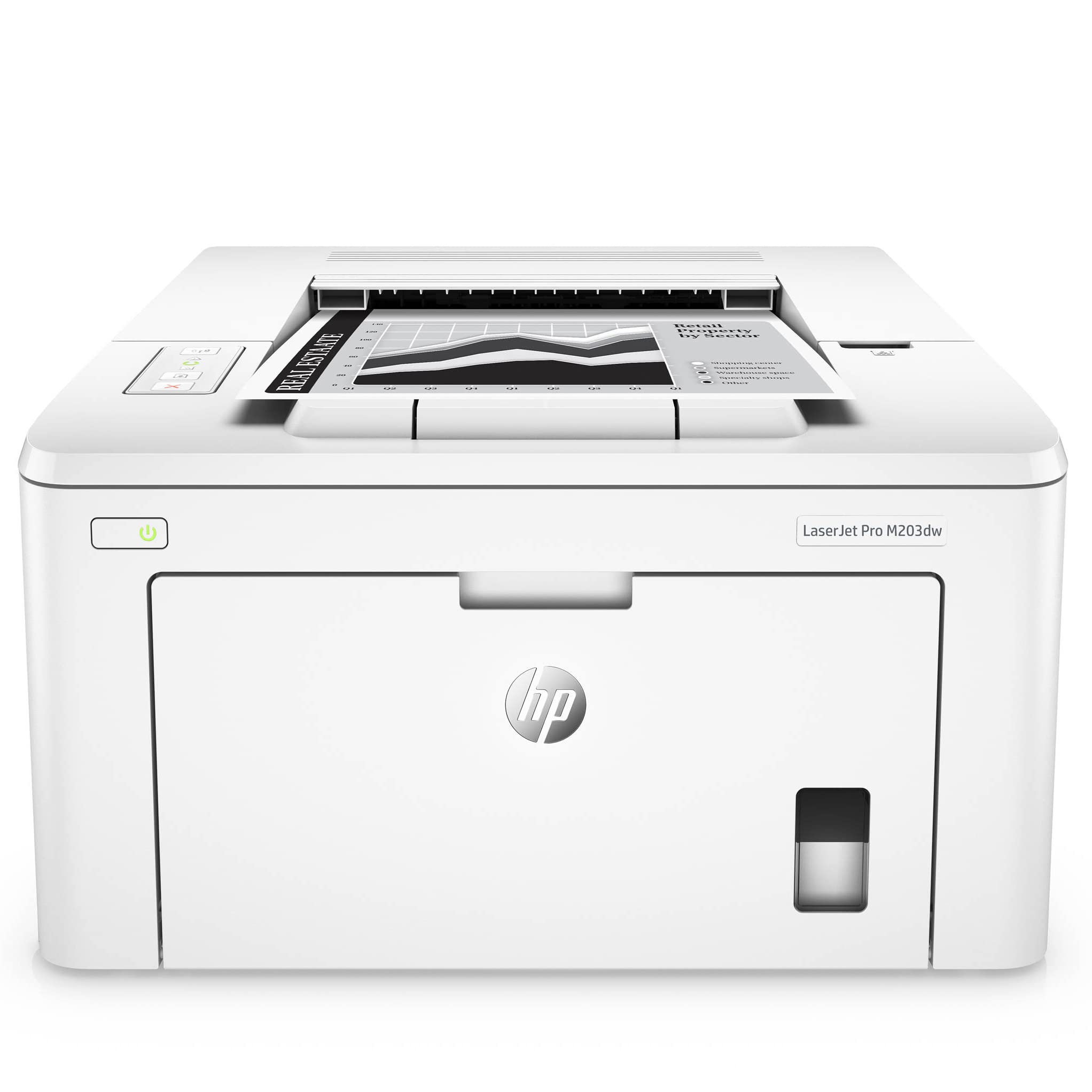 HP Laserjet Pro M203dwC Print Only Wireless Monochrome Laser Printer for Home Office - 30 ppm, 1200 x 1200 dpi, 8.5 x 14 Print Size, Auto Duplex Pr...