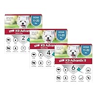 K9 Advantix II Medium Dog Vet-Recommended Flea, Tick & Mosquito Treatment & Prevention | Dogs 11-20 lbs. | 12-Mo Supply