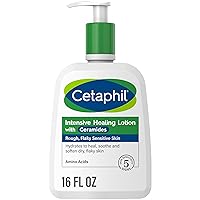 Intensive Healing Lotion with Ceramides 16 oz For Dry, Rough, Flaky Sensitive Skin 24-Hour Hydration Fragrance, Paraben & Gluten Free