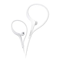 Sony MDRAS400EX Sports Headphones with Adjustable Ear Loop (White)