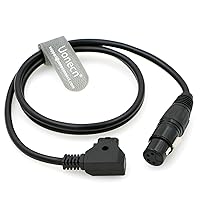 Practilite 602 DSLR Camcorder Power Cable XLR 4 pin Female to D-tap Male for Sony F55 SXS Camera