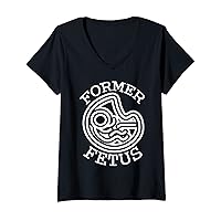 Womens Formet Fetus Pro Life Funny Anti-abortion V-Neck T-Shirt