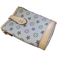 Brown Leather Flower Theme Cellphone Shoulder Handbag For Women/Teens