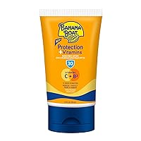 Protection + Vitamins Sunscreen Lotion SPF 30, 4.5 oz - Vitamin C, Niacinamide, Moisturizing, Water Resistant, Dermatologist Tested, Octinoxate and Oxybenzone Free