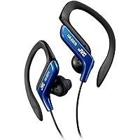 Clip Style Headphone Blue Lightweight and Comfortable Ear Clip. Splash Proof Water resistant Powerful Sound with Bass Boost JVC HAEB75BA