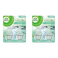 Plug in Scented Oil Refill, 2 ct, Fresh Waters, Air Freshener, Essential Oils (Pack of 2)
