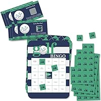 Big Dot of Happiness Par-Tee Time - Golf Party Game Set - Birthday or Retirement Party Game Supplies Kit - Bingo Cards and Scratch-Off Cards Party Virtual Bundle