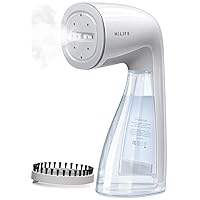 HiLIFE Steamer for Clothes, 1100W Clothes Steamer, Fast Wrinkle Removal with Large 300ml Tank, Ideal for All Fabrics, Easy to Use, Compact and Portable Travel Garment Steamer (white)