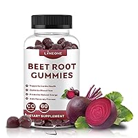 Potent Beetroot Gummies for Blood Pressure & Circulation 1000mg - Nitric Oxide Supplement for Heart Support - Beet Root Chews with Grape Seed & B12- Pomegranate Flavor, 60 Count