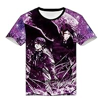 Anime Black Butler 3D Printed T-Shirt Adult Cosplay Funny Short Sleeve Tee Tops