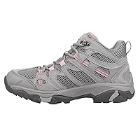 HI-TEC Apex Lite Mid WP Waterproof Hiking Boots for Women, Lightweight Outdoor and Trail Shoes