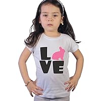 NanyCrafts' Love Easter Bunny Shirt for Girls