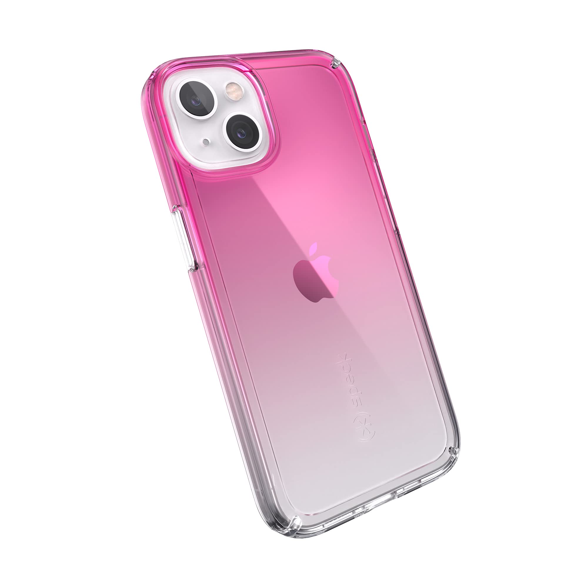 Speck Products Gemshell Ombre iPhone 13 Case, Fuschia Fade/Clear