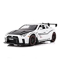 Scale Model Cars 1:32 Scale Diecast Alloy Metal Collection Sports Car Model for Nissan GTR Toys Vehicle Toy Car Model (Color : White)