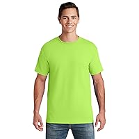 Dri-Power Mens Active T-Shirt Large Neon Green