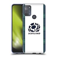 Head Case Designs Officially Licensed Scotland Rugby Away 2023/24 Crest Kit Soft Gel Case Compatible with Motorola Moto G50