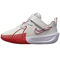 Nike G.T. Cut 3 Little Kids' Basketball Shoes (FD7034-101, Summit White/Football Grey/Metallic Silver) Size 13