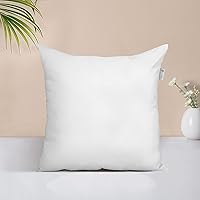 Acanva Throw Pillow Insert Premium Stuffer Sham Square Form for Decorative Cushion Bed Couch Sofa Chair, 26x26(1 Count), White