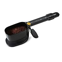 coffee scoop with scale (Black) Used for Coffee, Tea, Sugar, flour. protein powder