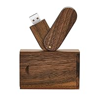 USB Flash Drive, Wooden 8GB / 16GB / 32GB USB2.0 USB Memory Stick Date Storage Pendrive Thumb Drive(16GB, Walnut Wood)
