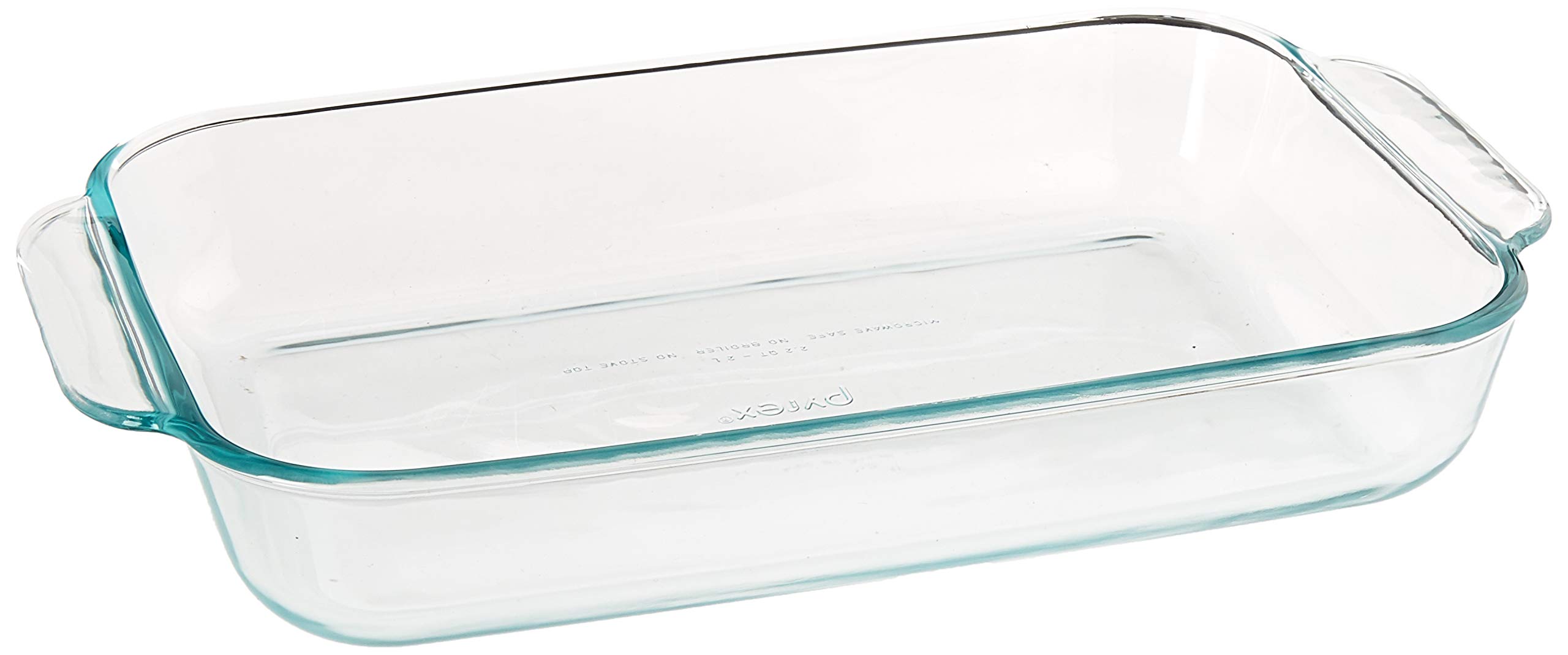 Pyrex, Clear Basics 2 Quart Glass Oblong Baking Dish, 11.1 in. x 7.1 in. x 1.7 in, 2 QT Rectangular