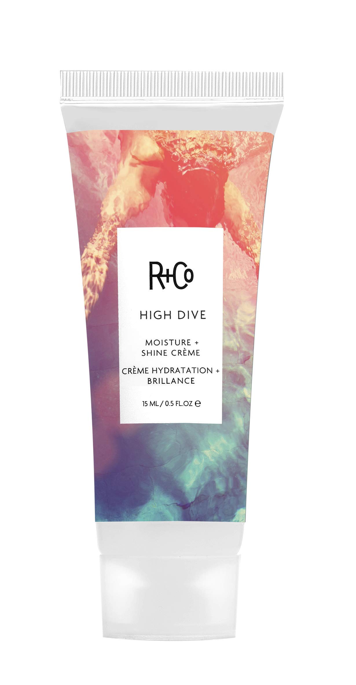 R+Co High Dive Moisture + Shine Crème Deluxe | Deep Hydration + Softens + Eliminates Frizz | Vegan + Cruelty-Free | 0.5 Oz