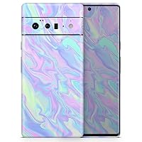 Iridescent Dahlia v1 Full-Body Cover Wrap Decal Skin-Kit Compatible with Google Pixel 4 (Screen Trim & Back Skin)
