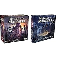 Mansions of Madness and Beyond The Threshold Board Game Bundle, Includes Base Game and Beyond The Threshold Expansion, Cooperative Horror Mystery Game for Adults, Made by Fantasy Flight Games