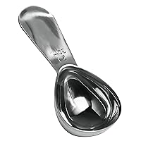London Sip Stainless Steel Coffee Scoop, 2 Tablespoon Scoop Great for Ground Coffee and Tea