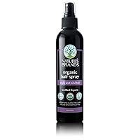 Hair Spray 8 Oz Bottle – USDA Organic Certified, Paraben-Free, Cruelty-Free and Vegan - With Natural Botanical Extracts - For All Hair Types by Nature's Brands is Made In USA.