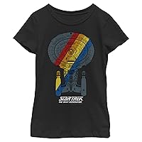 Fifth Sun Star Trek: The Next Generation Rainbow Ship Girls Short Sleeve Tee Shirt