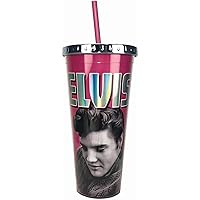 Spoontiques Elvis Foil Cup w/Straw