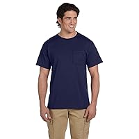 Jerzees Adult 5.6 oz. DRI-POWER® ACTIVE Pocket T-Shirt M J NAVY