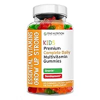 Premium Kids Multivitamin Gummies with Vitamin C & Zinc for Immune & Energy Support | Complete Daily Essential Vitamins to Grow Up Strong| Pectin, Animal-Free, Allergen-Free, Gluten Free*