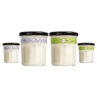 Mrs. Meyer's Clean Day's Scented Soy Aromatherapy Candle Bundle, 35 Hour Burn Time, Made with Soy Wax, Lavender and Lemon Verbena Scent, 7.2 oz Jars (4 Candles Total)