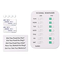 Dog Feeding Reminder Magnetic Reminder Sticker 2 Times 3 Times A Day Indication Chart Prevent Overfeeding Or Obesity Dog Cat Pet Feeding Reminder Magnetic Magnet Medication Reminder Sign Pm 3 Times