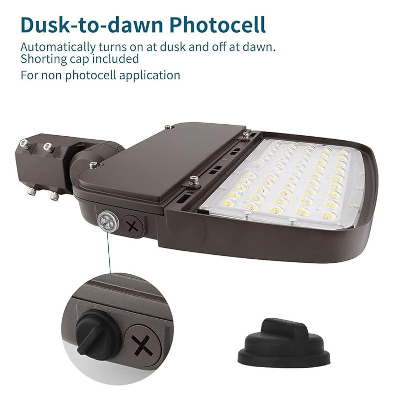 Mua Xbuyee 150W LED Parking Lot Light with Dusk to Dawn Photocell, Dimmable  Pole Light Commercial Outdoor Shoebox Lights with Slipfitter, 130LM/W 5000K  100-277V IP65, Power Selectable (75W/100W/150W) ETL trên Amazon Mỹ