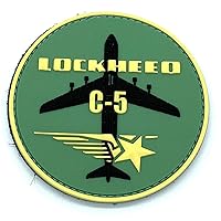 Lockheed Martin® C-5 Galaxy® (Ashtray) PVC Patch – With Hook and Loop, Officially Licensed, 3