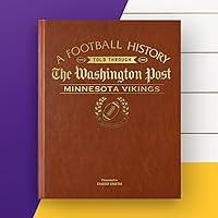 Signature gifts Personalized Football History Book - Sports Fan Gift - A Pro Football History Told Through Newspaper Archive Coverage - Add a Name Gold Foil Embossed for Free