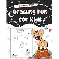 Drawing Fun for Kids Step-by-Step: Easy Techniques and Step-by-Step Drawings for Kids, Simple And Easy Drawing Book With Animals, Sports, Foods and much more (My First Beautiful Drawing)