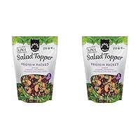 Modern Mill Protein Packed Salad Topper By Gourmet Nut - Mixed Nuts (Roasted Cashews), Dried Cranberries & Edamame & Sunflower Seeds - Gluten Free, Low Sodium, Kosher, Plant Protein Snack, 12oz. Bag